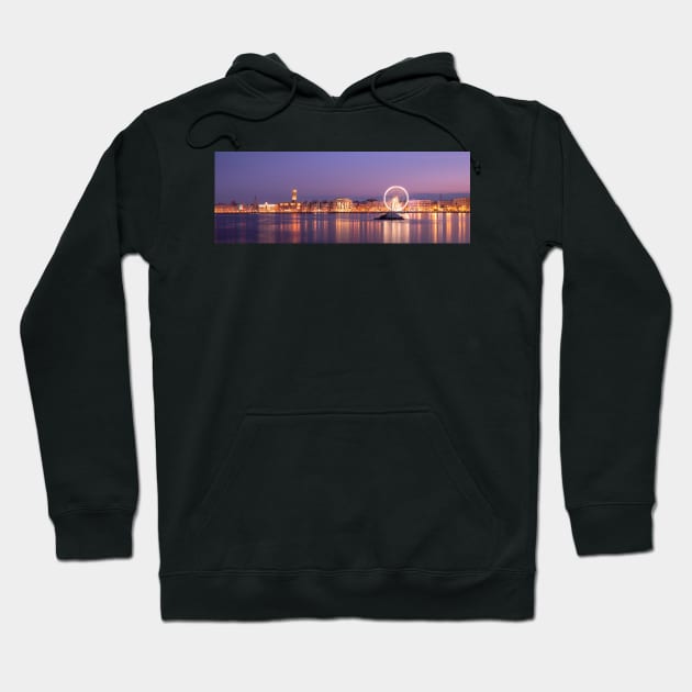 Bari, Italy at night Hoodie by mitzobs